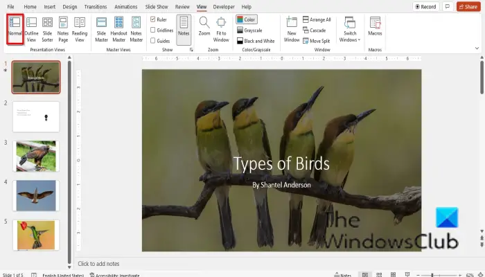 1728887285 665 How to switch between Views in PowerPoint while presenting