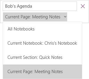 Find text in OneNote. Source: microsoft.com