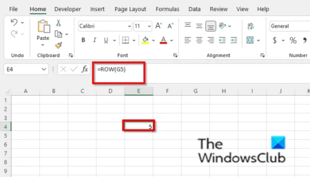 How to use the ROW or ROWS function in Excel