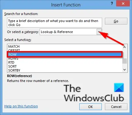 1728920171 671 How to use the ROW or ROWS function in