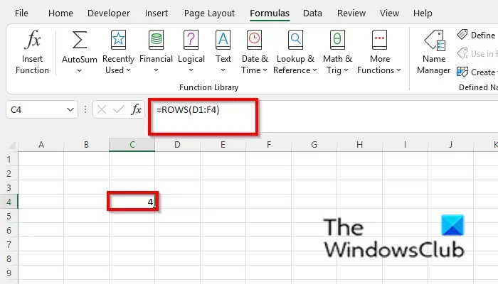 1728920172 50 How to use the ROW or ROWS function in