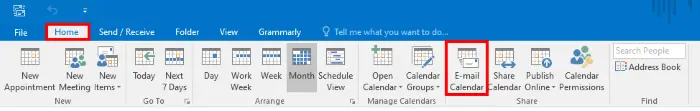 share outlook calendar 1