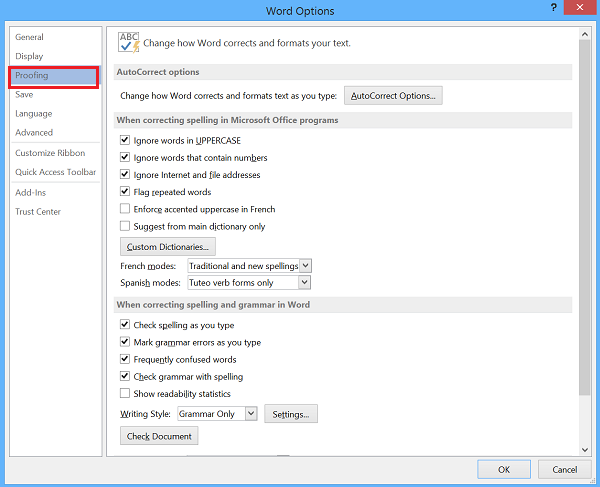 How to use Readability Statistics in Word