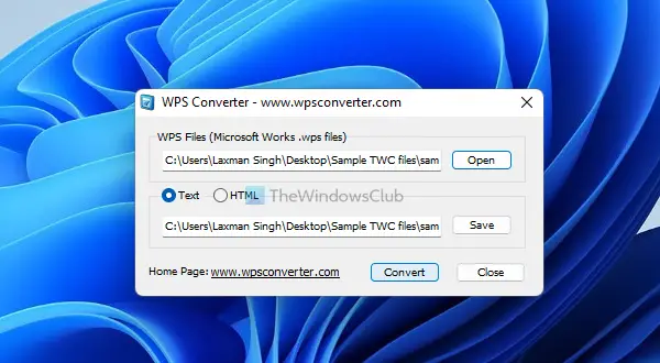 WPS Converter