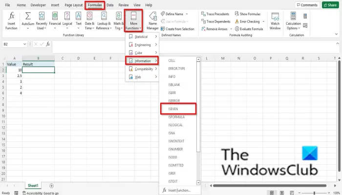 1728970644 129 How to use the ISEVEN function in