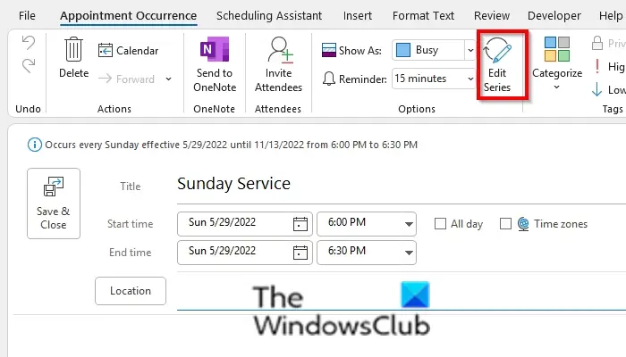 1728978138 590 Create edit and delete Recurring Calendar Appointment in Outlook