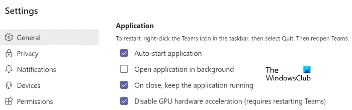 Disable GPU Hardware Acceleration in Teams