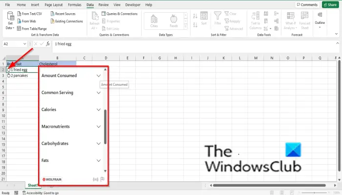 1729100998 329 How to use Food Data Type in Microsoft