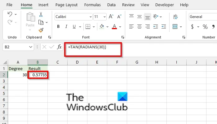 1729111480 610 How to use the TAN function in