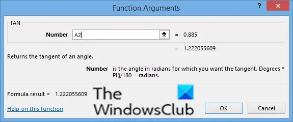 1729111481 566 How to use the TAN function in