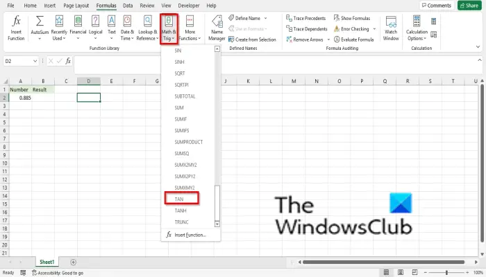 1729111481 58 How to use the TAN function in