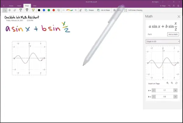 1729118152 905 Draw Graphs of your Equations in OneNote for Windows