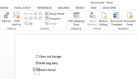 How to make a Checklist in Word