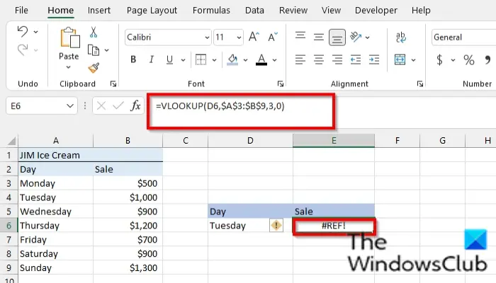 How to fix the #REF error in Excel