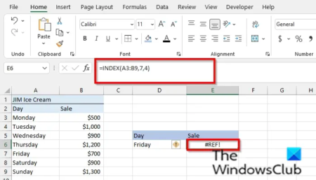 How to fix the #REF error in Excel