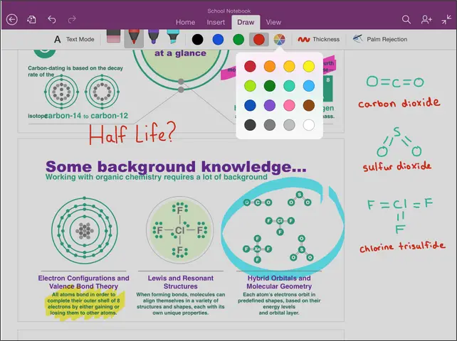 Drawing in OneNote