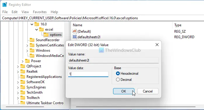 How to change default Excel worksheet direction