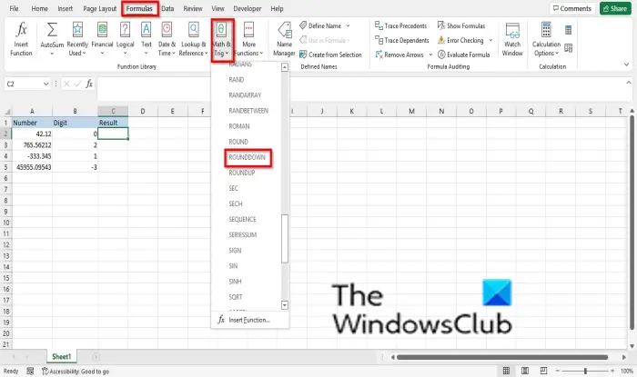 1729201476 510 How to use the ROUNDDOWN function in