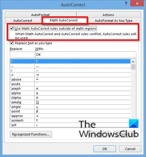 1729209581 965 How to enable Math AutoCorrect in Word