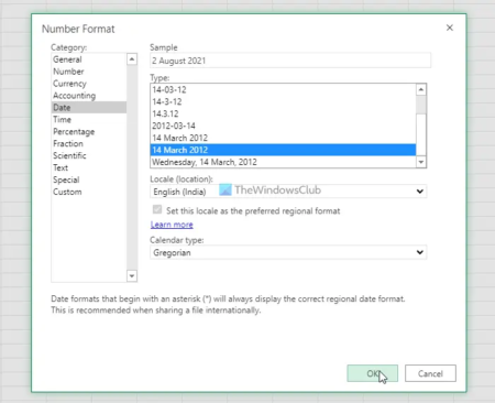 How to change Date Format in Excel Online and Google Sheets