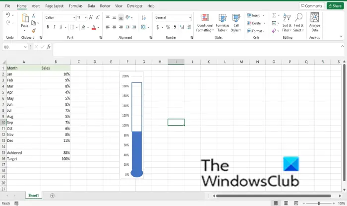 1729282970 456 How to create a Thermometer Chart in