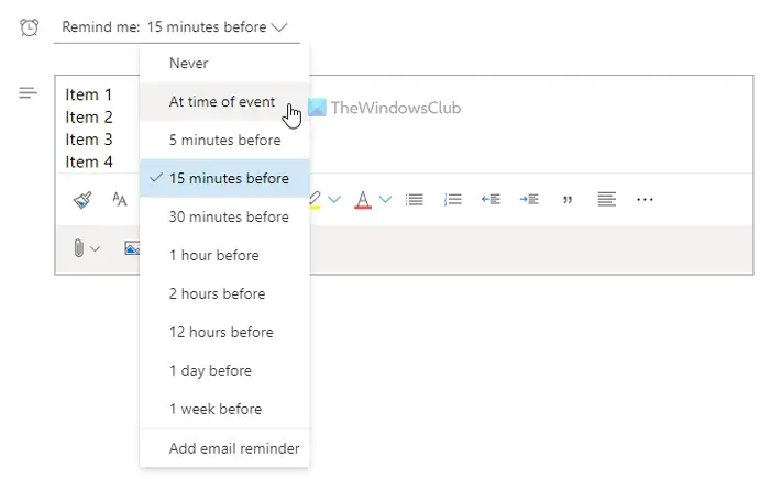 How to use Outlook Calendar as To-Do list app 