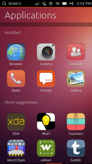 Ubuntu Touch - 03.2 - Dash - Applications