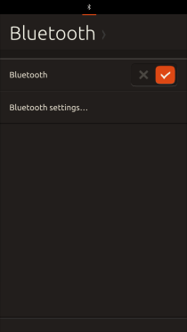 Ubuntu Touch - 07.2 - Status Bar - Bluetooth