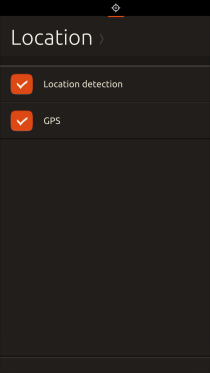 Ubuntu Touch - 07.3 - Status Bar - Location