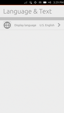 Ubuntu Touch - 08.06 - Settings - Language & Text