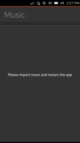 Ubuntu Touch - 15.2 - Apps - Music Empty