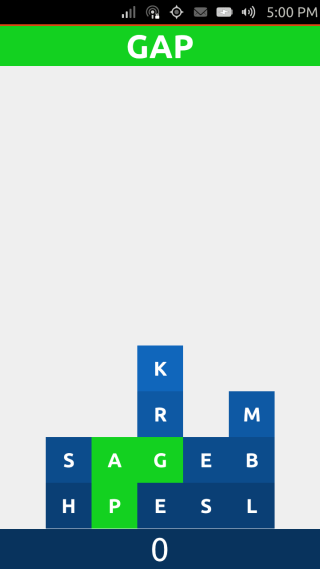Ubuntu Touch - 28.2 - Games - Dropping Letters - Play