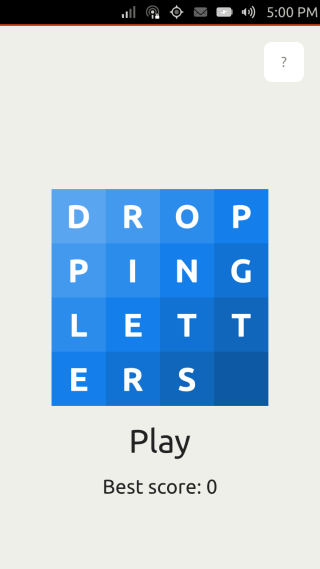 Ubuntu Touch - 28.1 - Games - Dropping Letters
