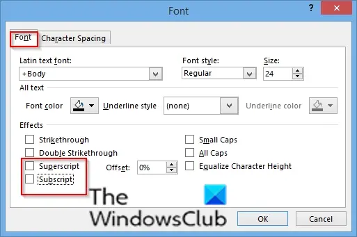 1729297354 287 How to Turn off Superscript and Subscript in PowerPoint