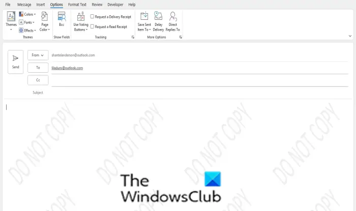 1729302755 952 How to add Watermark in Outlook email