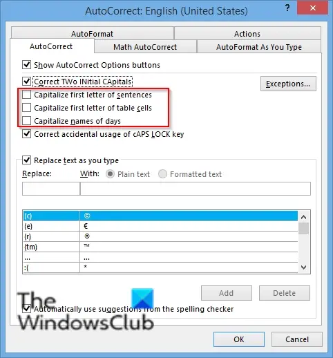 1729304996 345 How to enable and disable Auto capitalization in Word