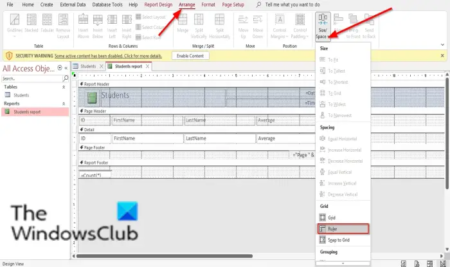 How to Hide or Unhide Fields and Rulers in Microsoft Access