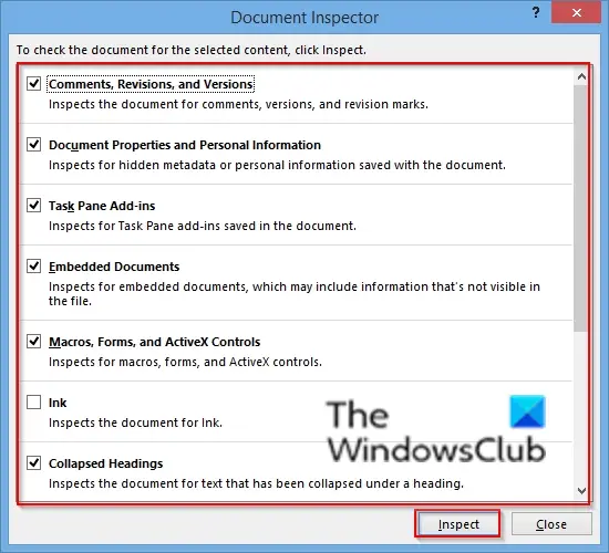 1729317575 148 How to inspect documents in Word using Document Inspector