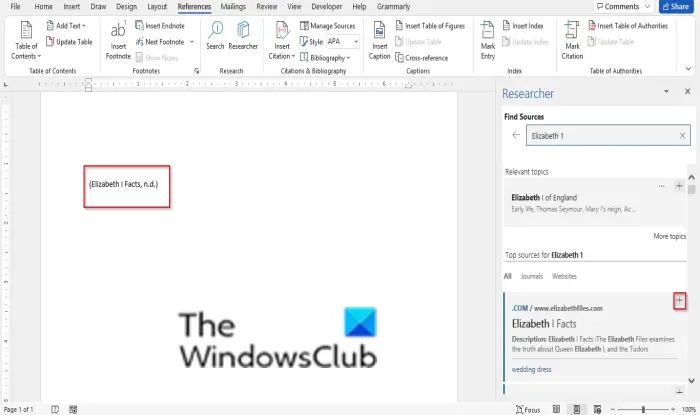 1729326158 39 How to use Researcher in Microsoft Word to research for