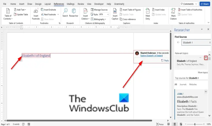 1729326158 798 How to use Researcher in Microsoft Word to research for