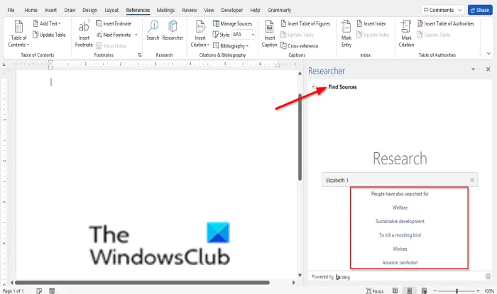 1729326159 157 How to use Researcher in Microsoft Word to research for