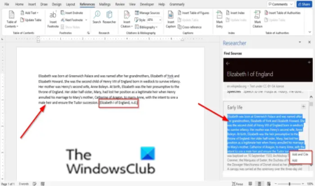 How to use Researcher in Microsoft Word to research for Papers