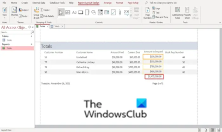 How to add Totals in Reports in Microsoft Access