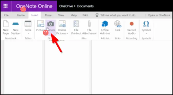 1729366208 191 Insert pictures from camera using OneNote Online
