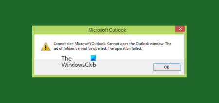 Cannot start Microsoft Outlook, Cannot open the Outlook window