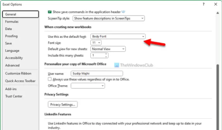 Change these default settings in Excel for better experience