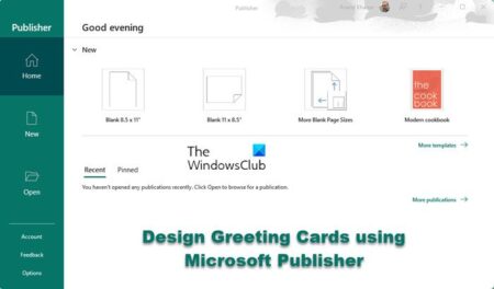 How to design Greeting Cards in Microsoft Publisher