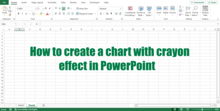 How to create a Chart with Crayon effect in Excel