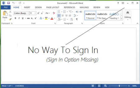 Fix Sign in feature disabled in Microsoft Office