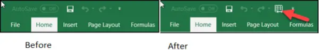 Add Shared Workbook buttons to the Excel Quick Access Toolbar